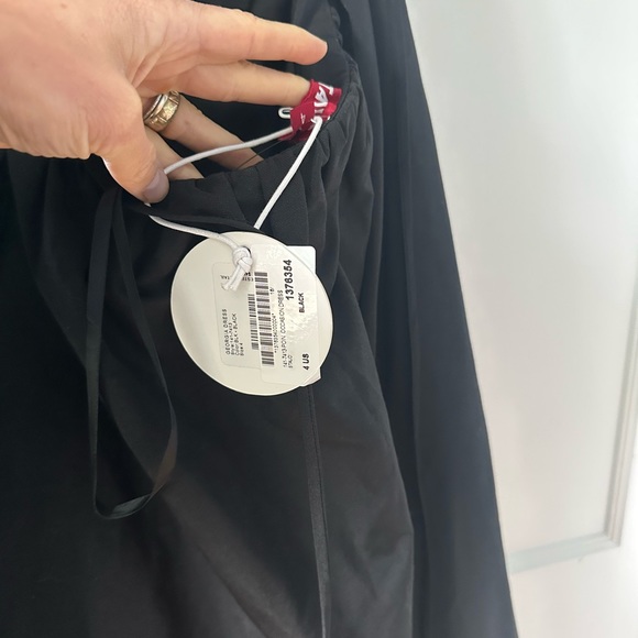 NWT Staud Georgia Black Halter Cutout Tie Back Maxi Dress size 4 - Picture 5 of 5